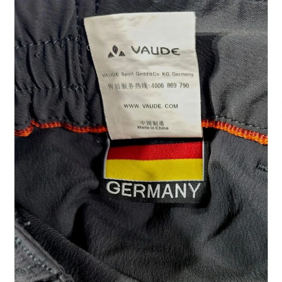 Vaude Outdoor Hiking Pants Womens Size XXL Dark Gray Pockets Lightweight Stretch - Picture 7 of 8